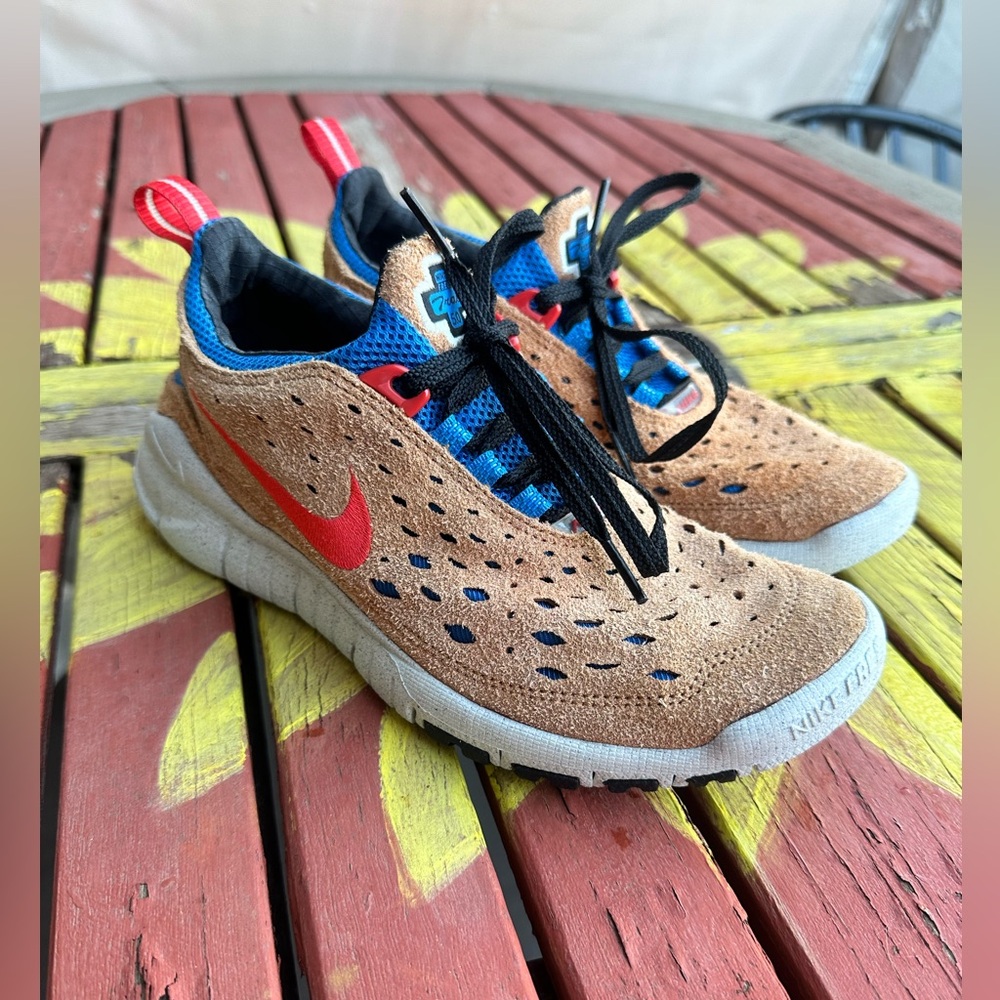 🤎♥️💙🏃♀️🏃♂️NIKE FREE RUN TRAIL DARK RUSSET RED RUNNING SHOES - Picture 1 of 16